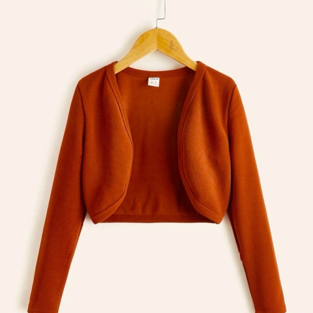 Girls front open sweater